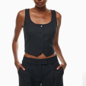 Aritzia Artusi Pinstripe Vest Top